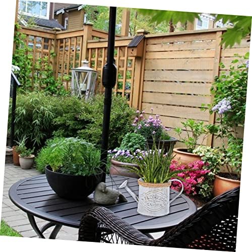 BESPORTBLE 2pcs Retro Iron Flower Bucket Decor Vase