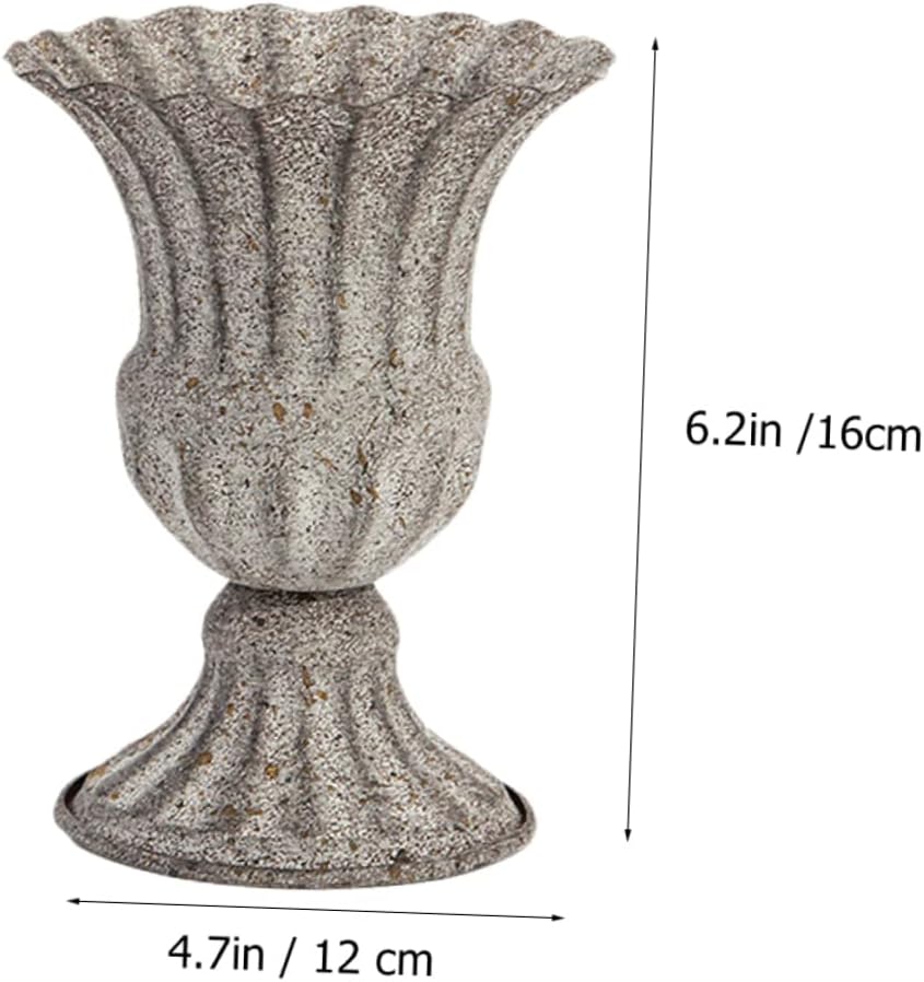 Elegant Dried Flower Vase Wrought Iron Planter for Home and Garden