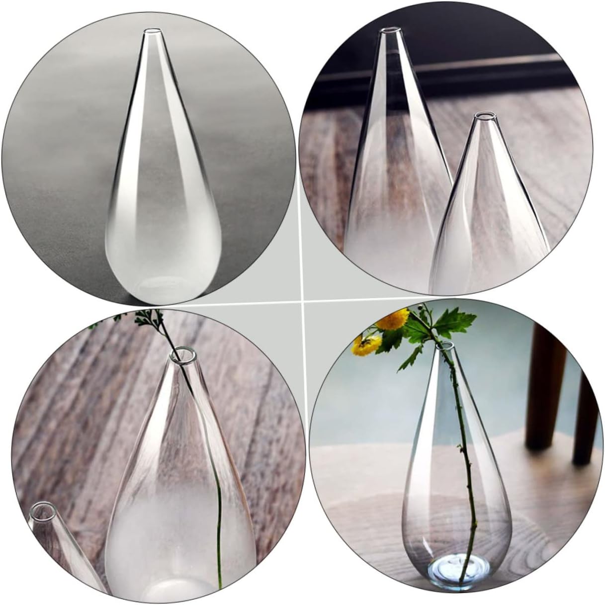 Cabilock Flower Arranging Frosted Glass Vase