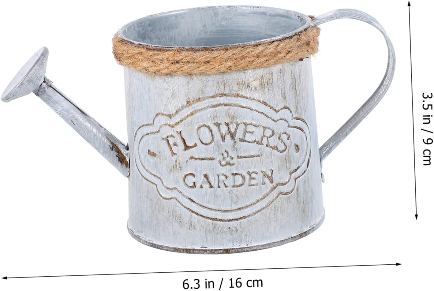 BESPORTBLE 2pcs Retro Iron Flower Bucket Decor Vase