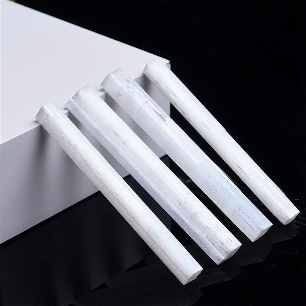 KatLin Natural Selenite Strip Transparent Gypsum Stick for Protection and Energy