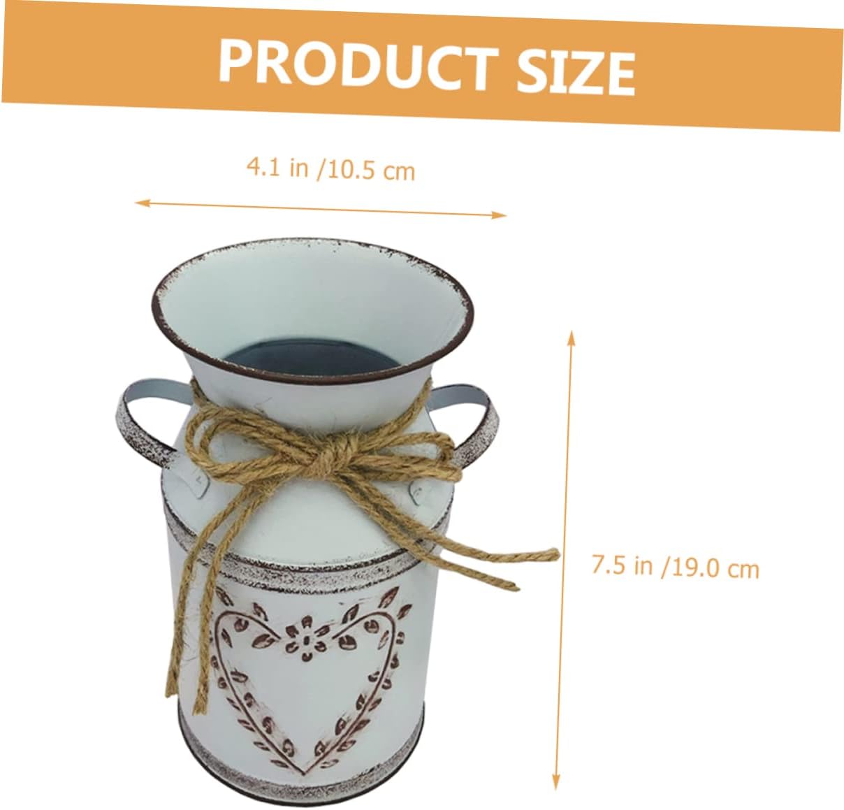 Vintage Metal Flower Bucket for Rustic Decor