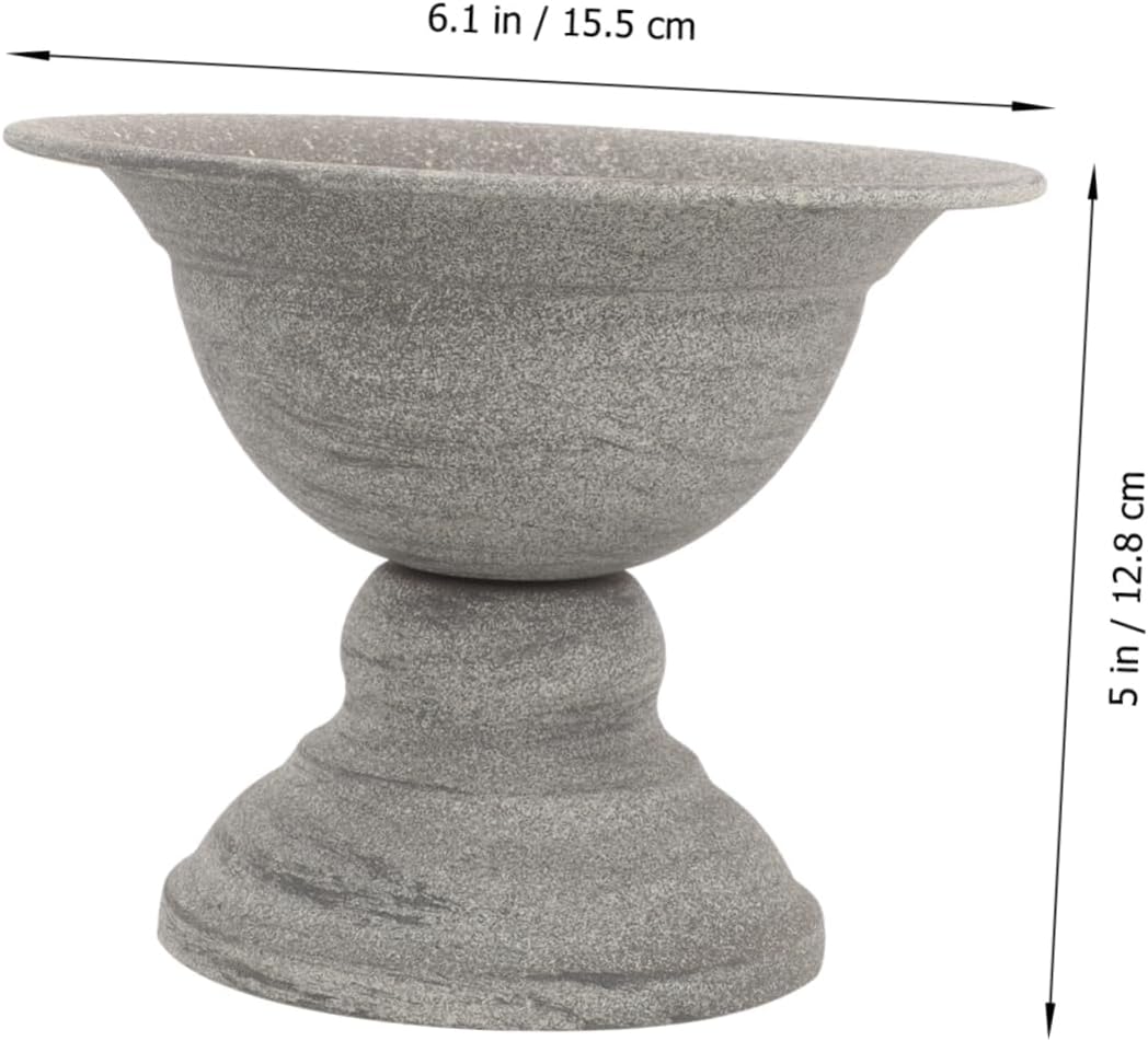 POPETPOP Vintage Metal Flower Vase for Dried and Fresh Flowers