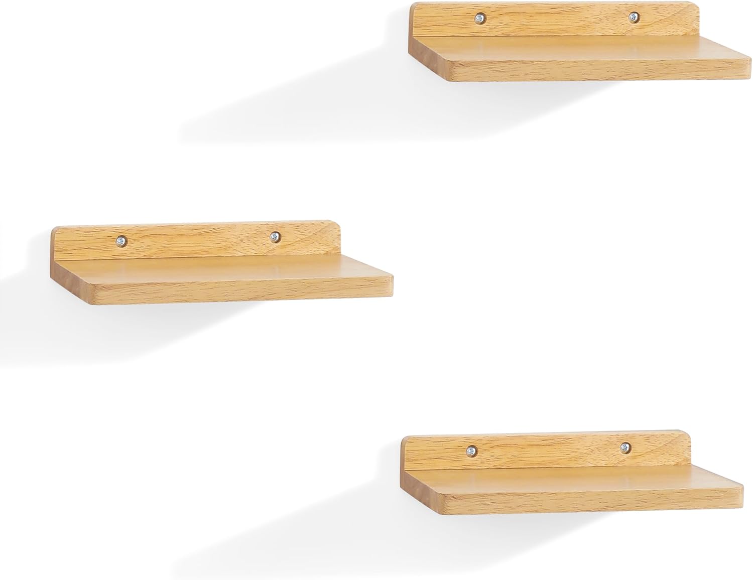 Small Floating Shelves Set of 3 5x85 Inch Wood Wall Decor