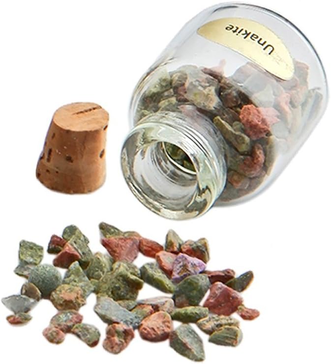 Rockcloud 9 Mini Birthstone Wishing Bottles Amulets