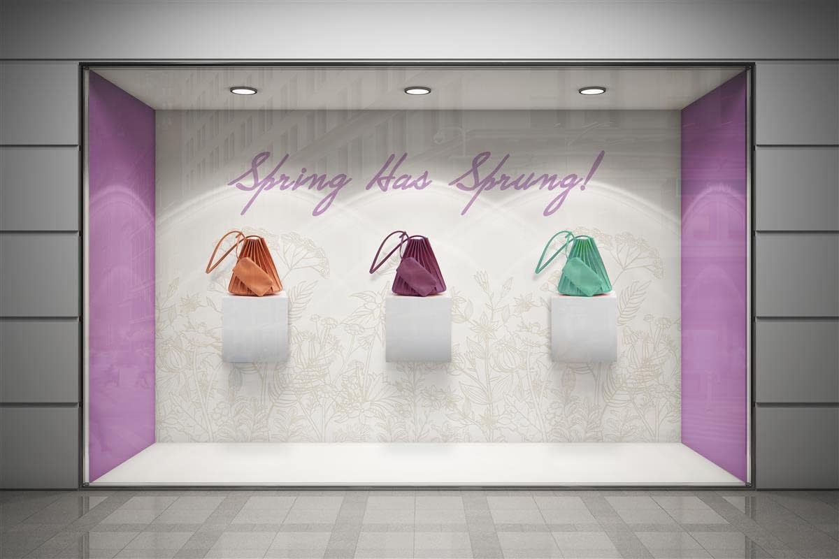 Displays2go Floating Wall Cube Shelf - White