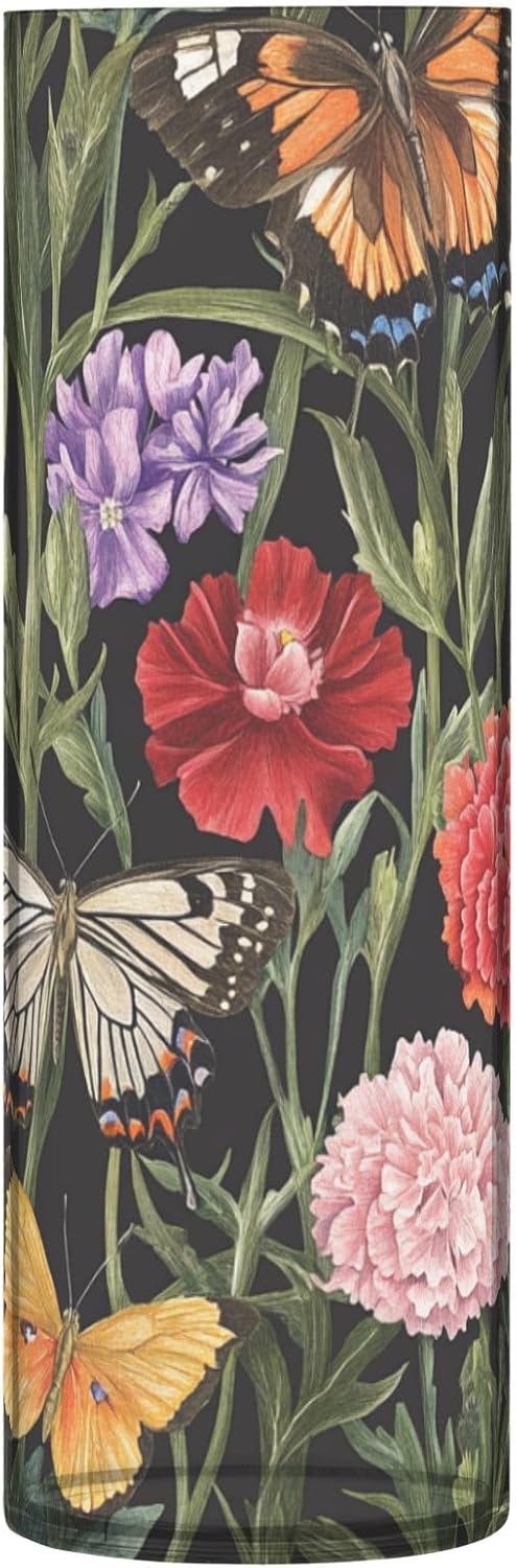 Colorful Vintage Butterfly Plastic Vase 118 x 39 Inch