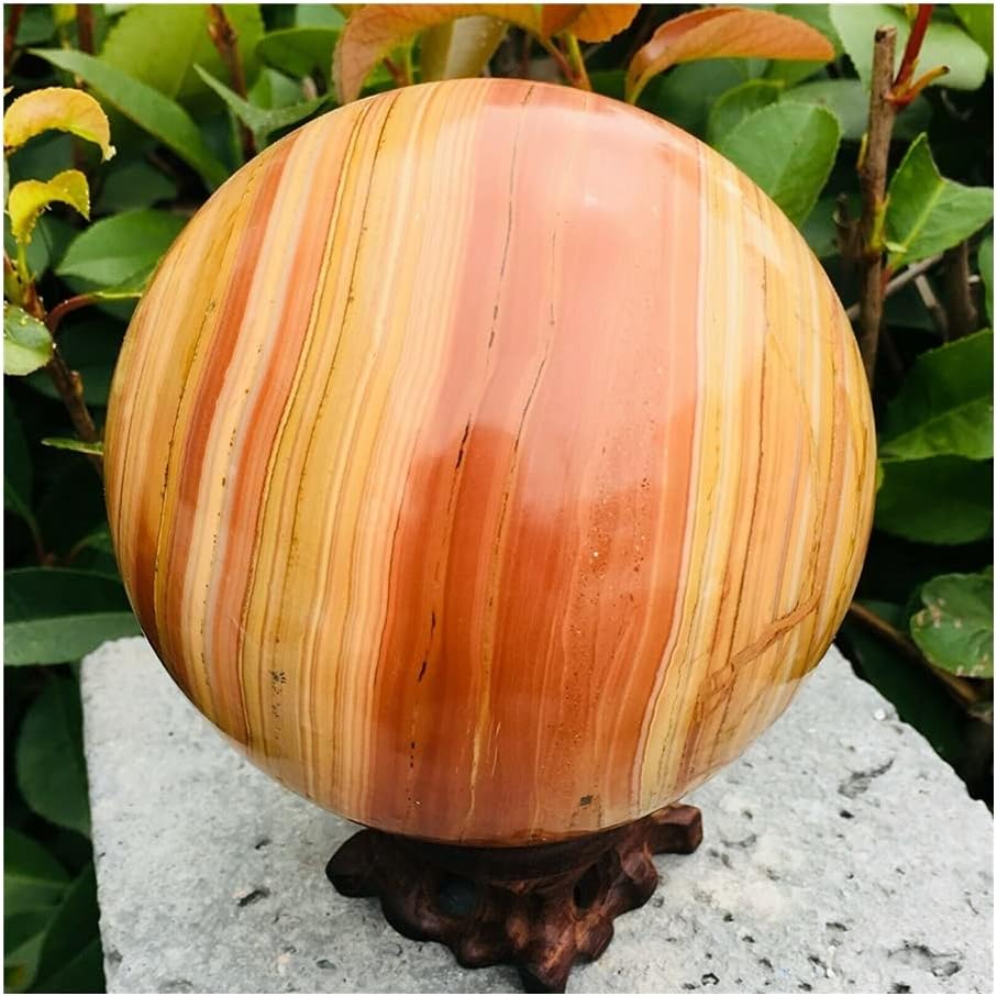 ASPROD Natural Wood Grain Crystal Quartz Gem Room Decoration Stones and Minerals