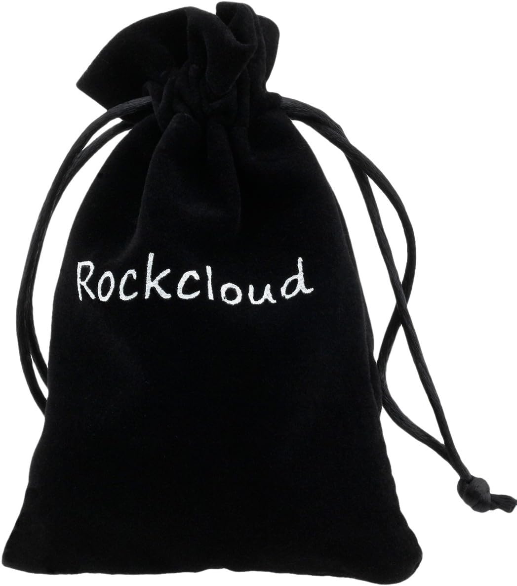 Rockcloud Natural Worry Stone Amethyst for Anxiety Relief