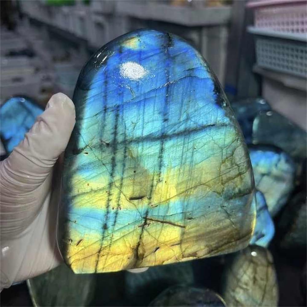 1pc Labradorite Healing Crystal Stand Free Form