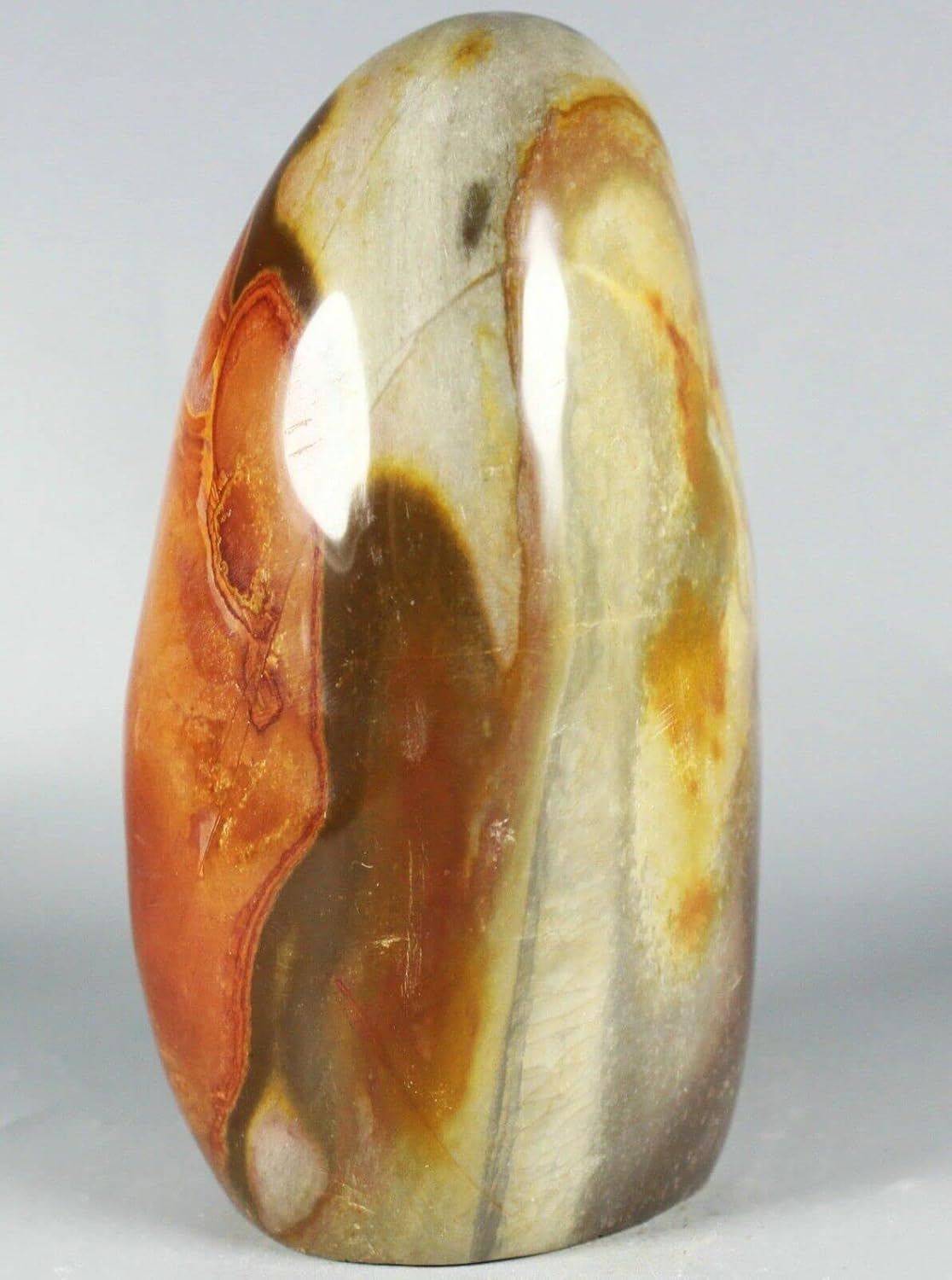 NOVAGEM 568G Polished Polychrome Jasper Display Stand Madagascar