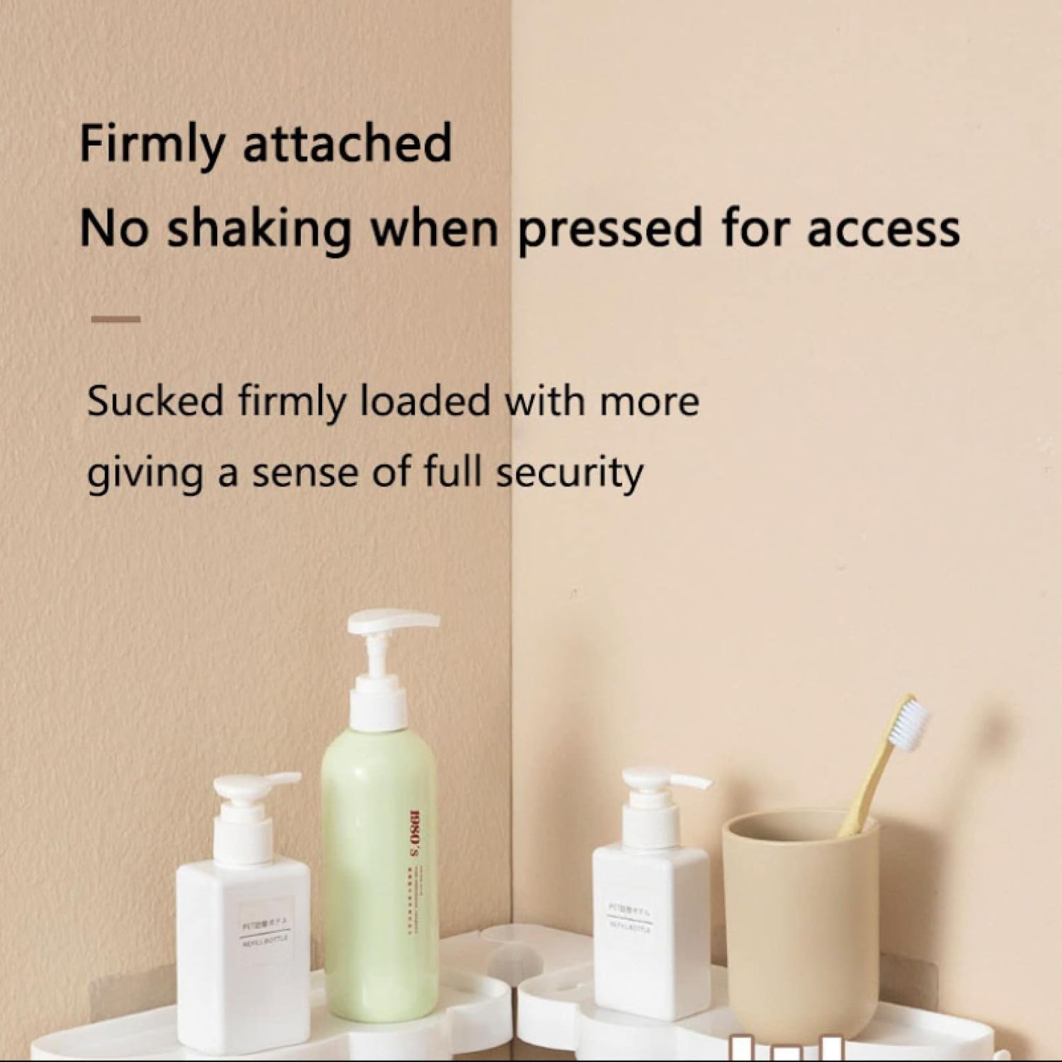 Foldable Corner Storage Shelf Revolving Rack Wall Mounted Bathroom Organizer