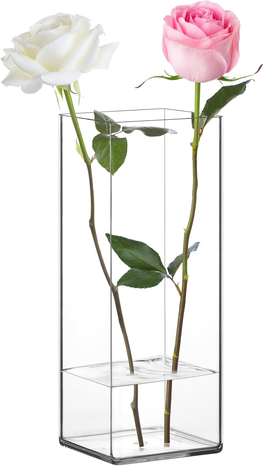 Suream Acrylic Vases for Centerpieces 4 W x 10 H