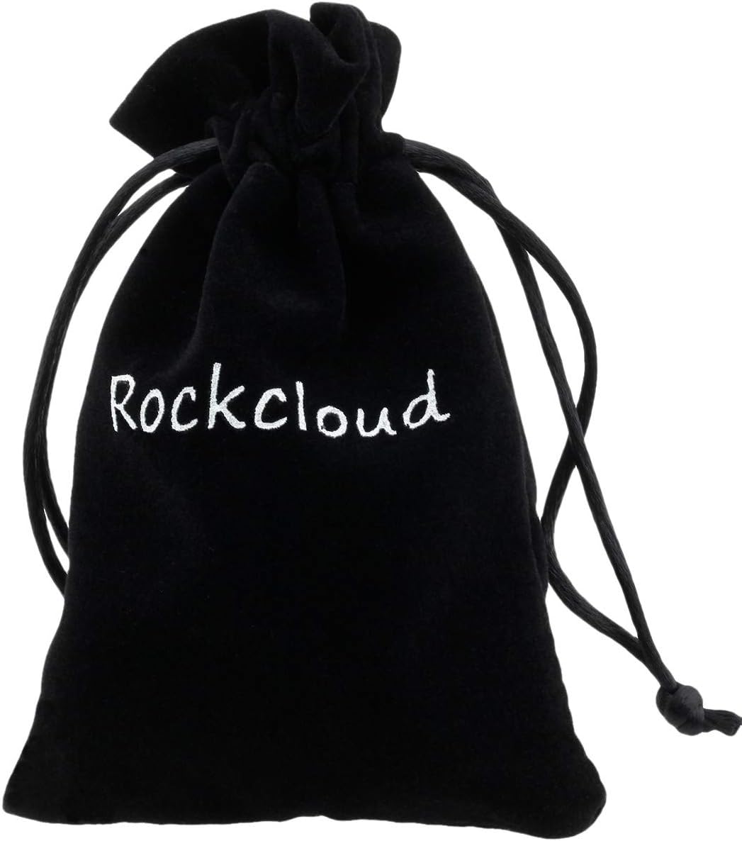 Rockcloud Natural Worry Stone Amethyst for Anxiety Relief