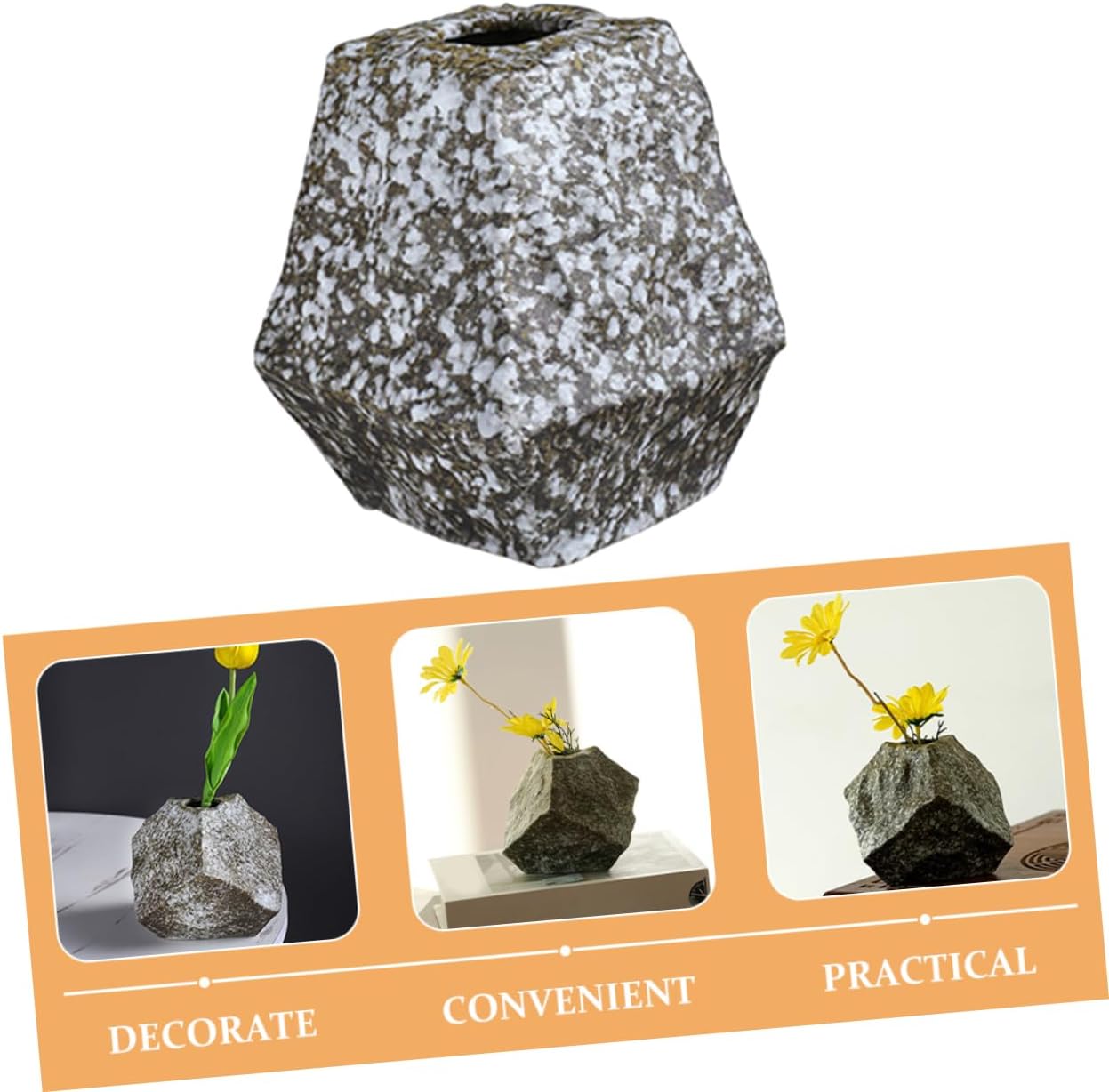 Modern Ceramic Flower Vase with Irregular Design