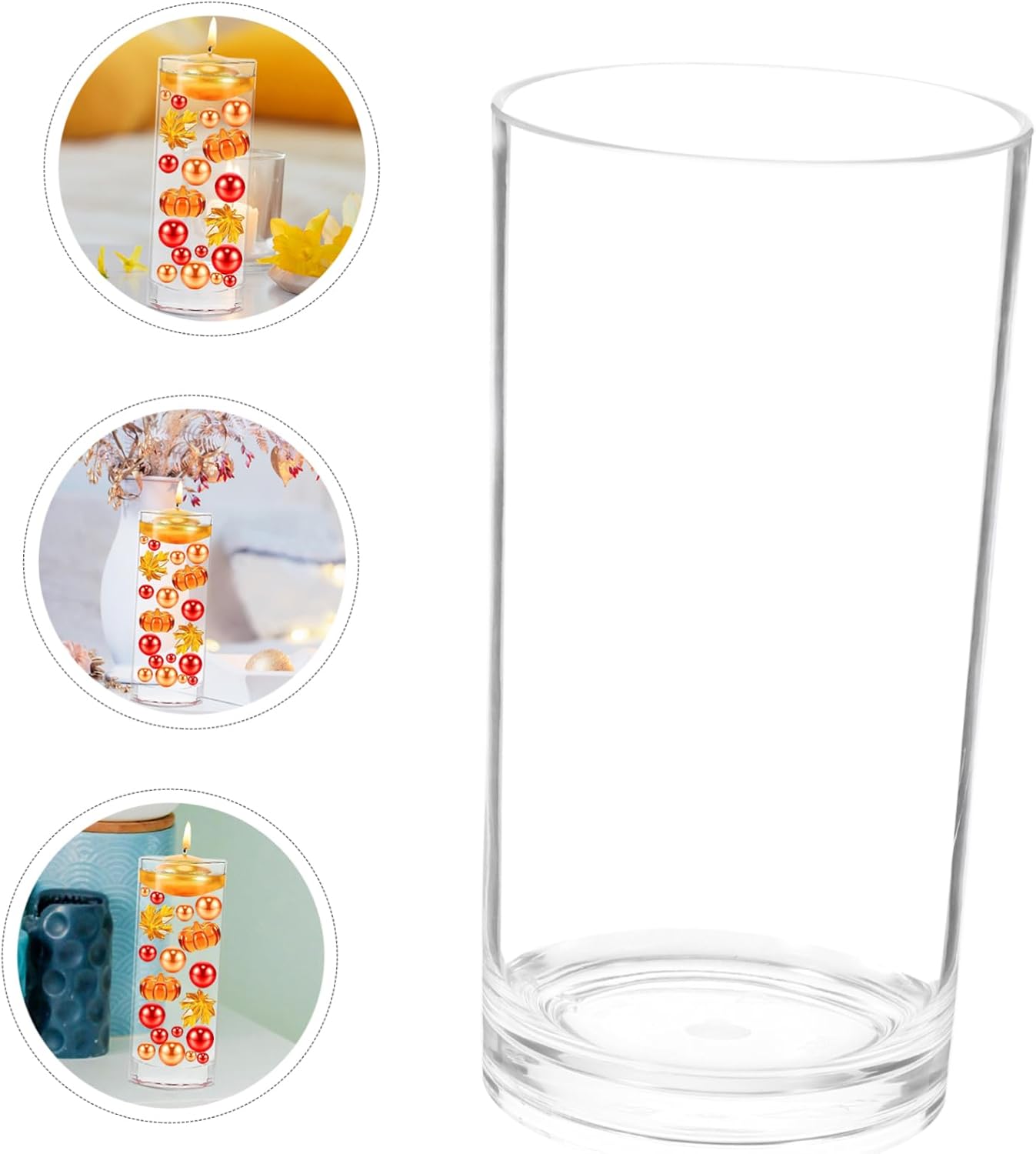PRETYZOOM Floating Candle Holder Vase for Weddings