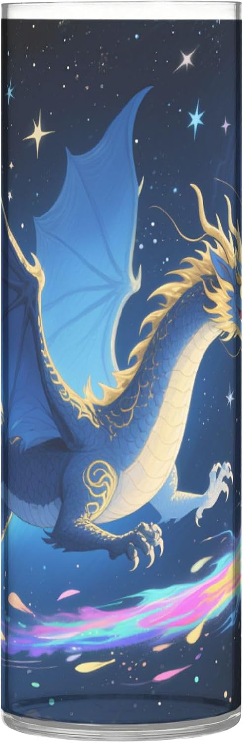 Cartoon Blue Fairy Tale Dragon Flower Vase 118 x 39 Inch