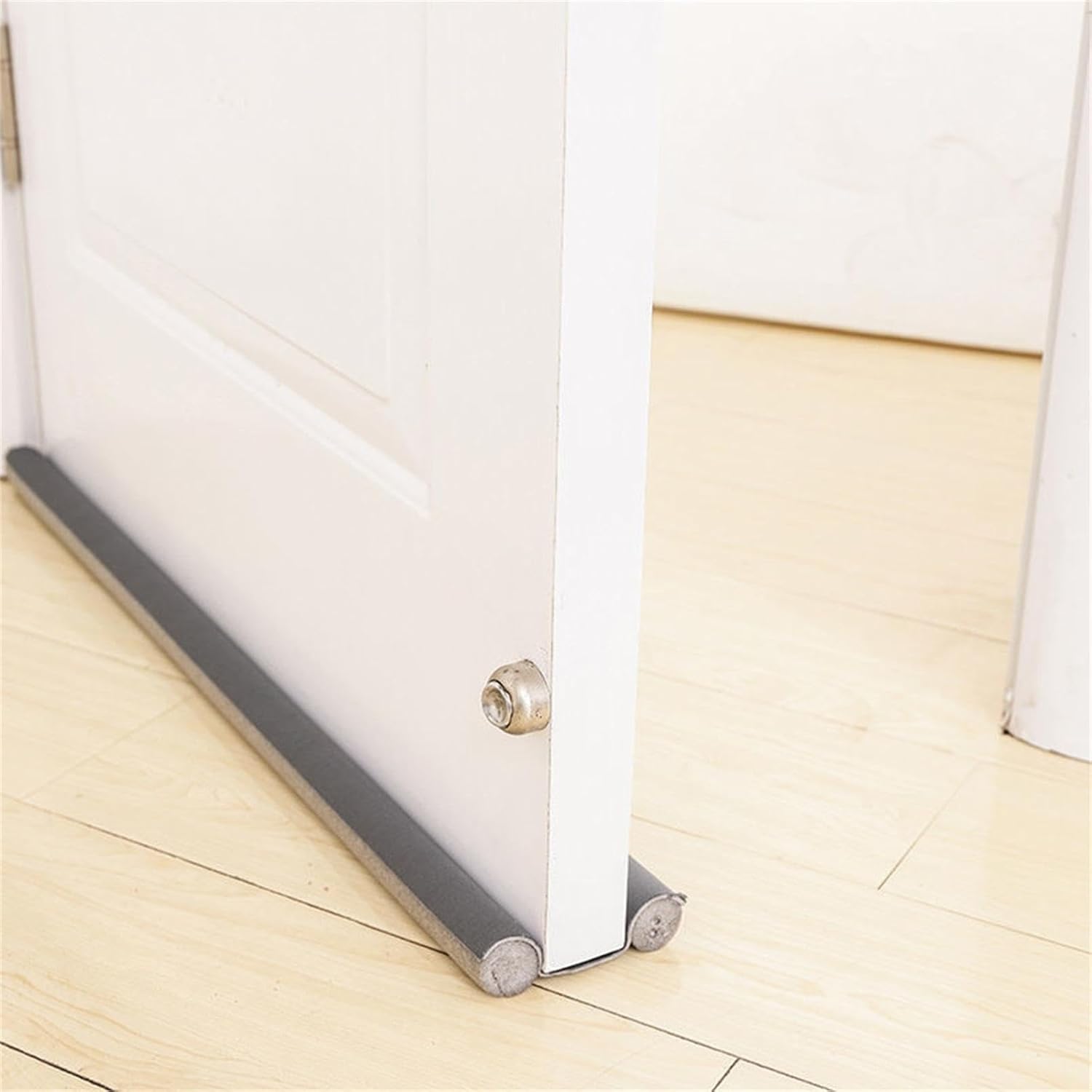 Adjustable Door Draft Stopper - 366 Inch Gray
