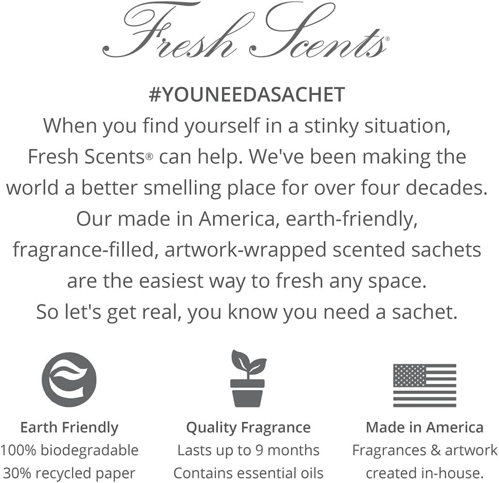 Fresh Scents Scented Sachet 3 Pack Lets Stay Home