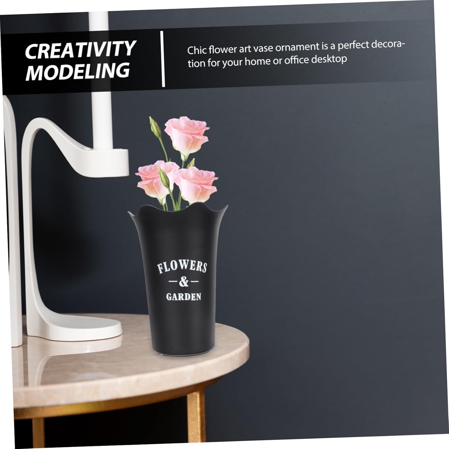 Toyvian Acrylic Flower Arranging Bucket Vase