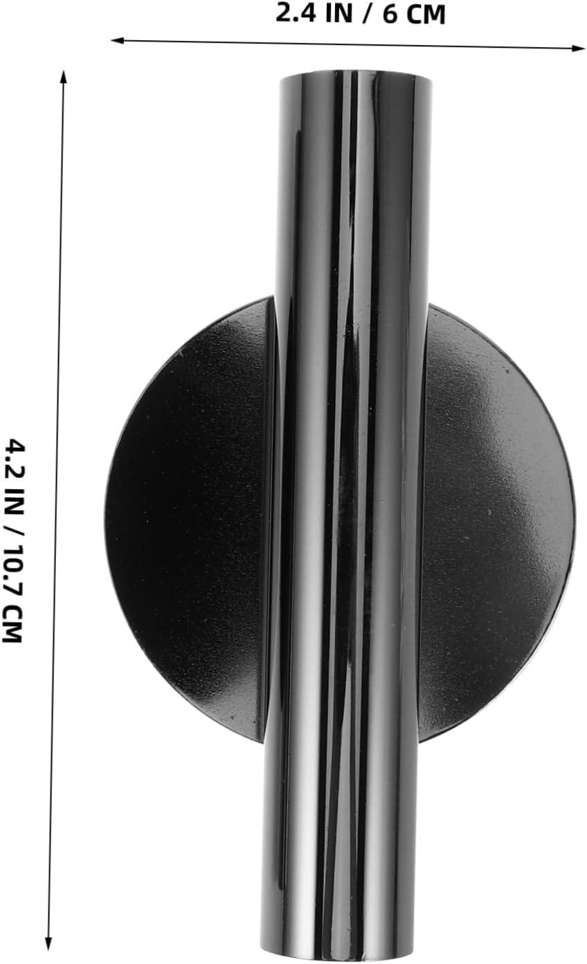 2pcs Modern Wall-Mounted Metal Flower Vases with Tube Design for Home Decor