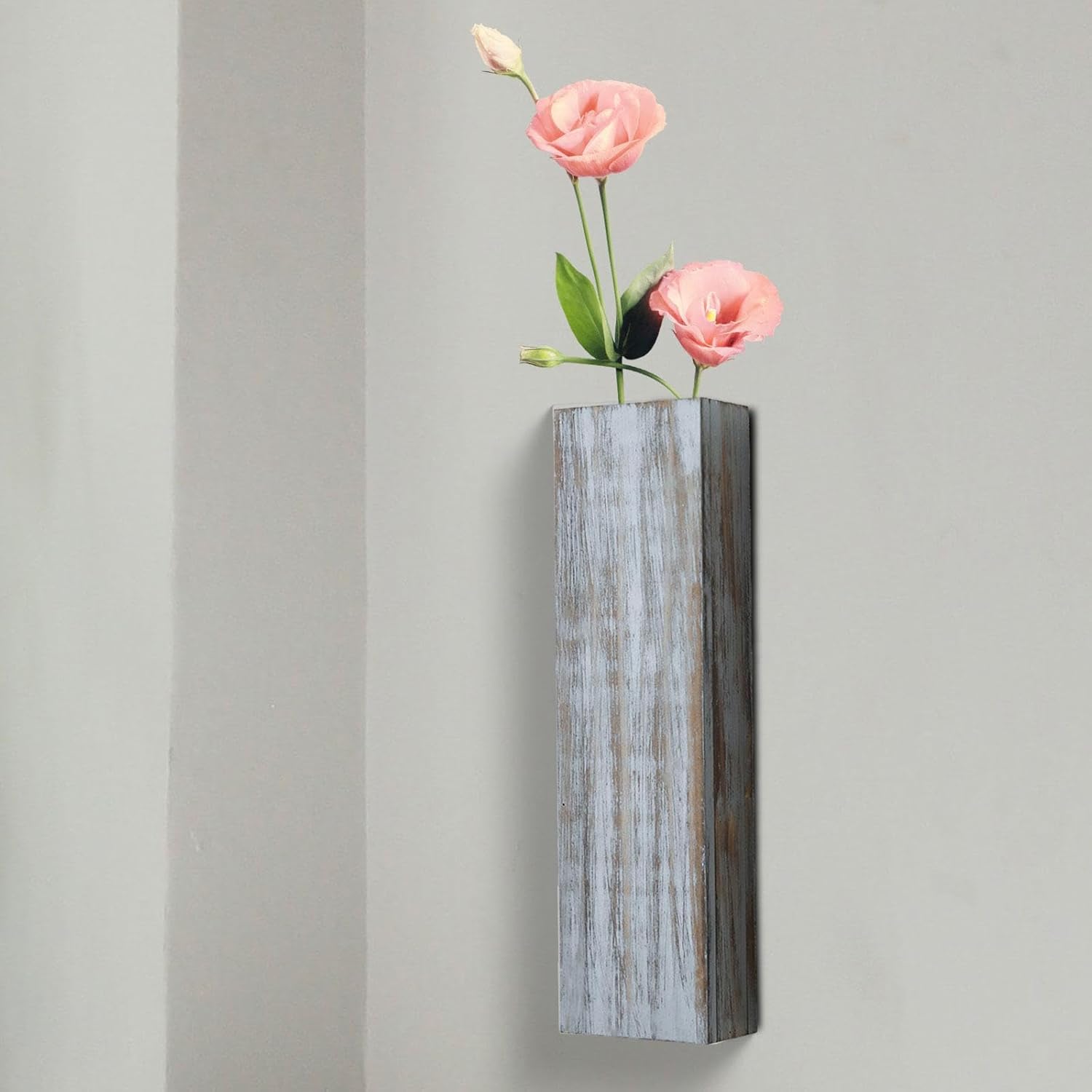 Bothyi Wooden Hanging Planter for Indoor Plants and Dried Flowers