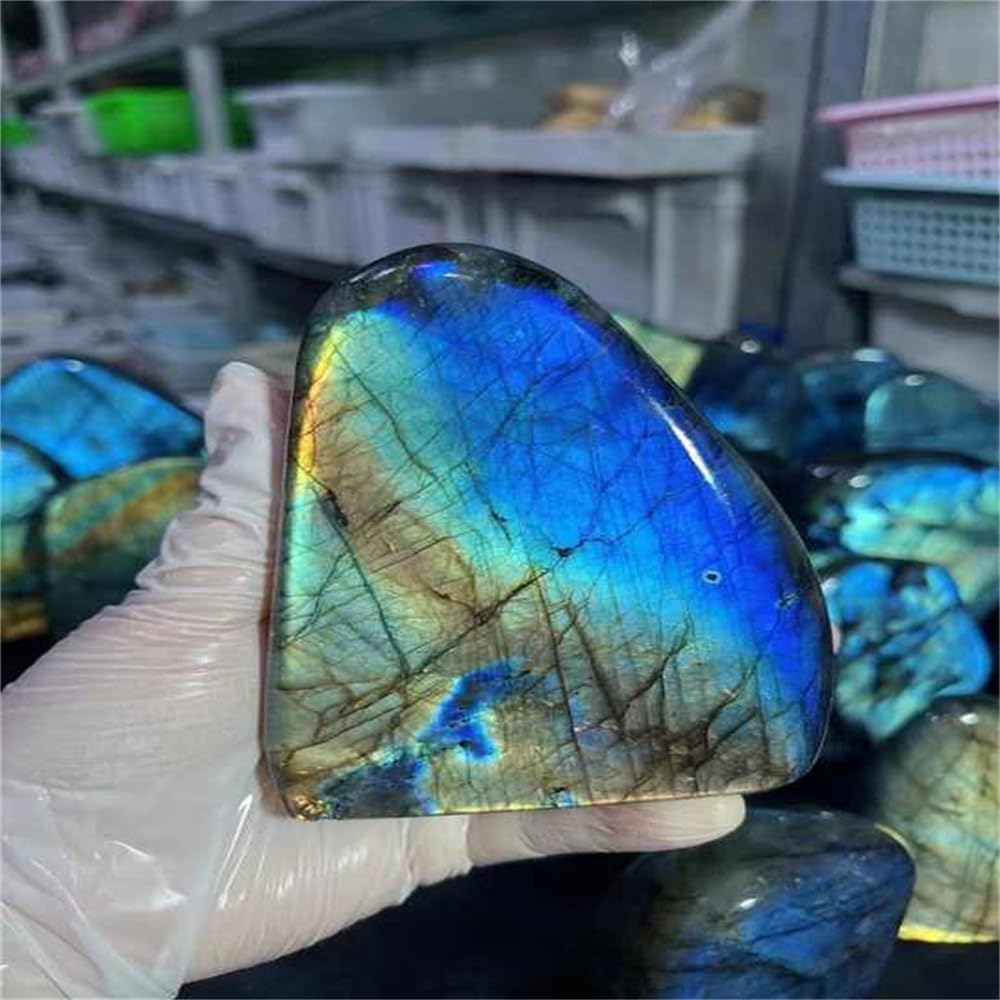 1pc Labradorite Healing Crystal Stand Free Form
