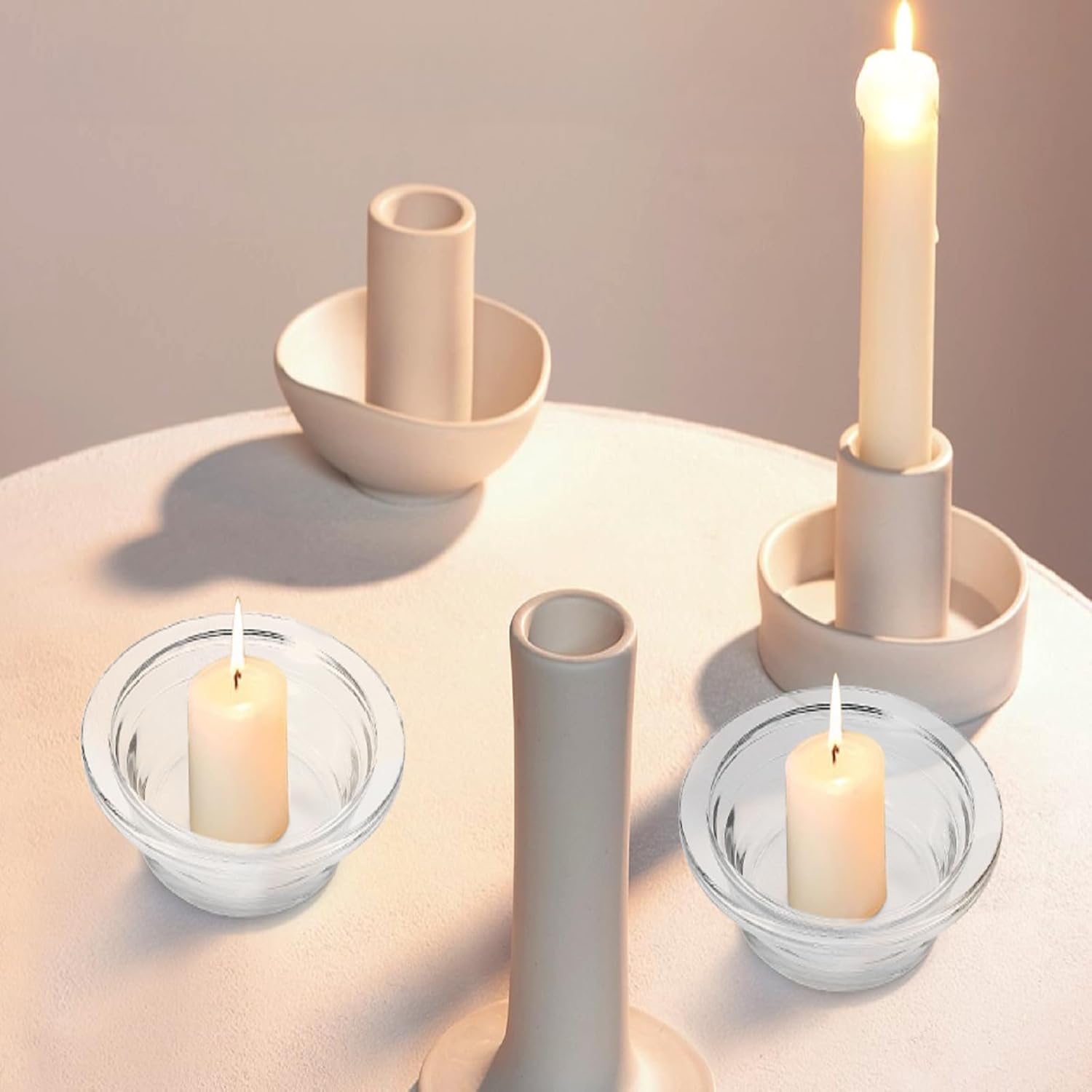 2Pcs Glass Wax Heating Replacement Tray for Aromatherapy Lamps