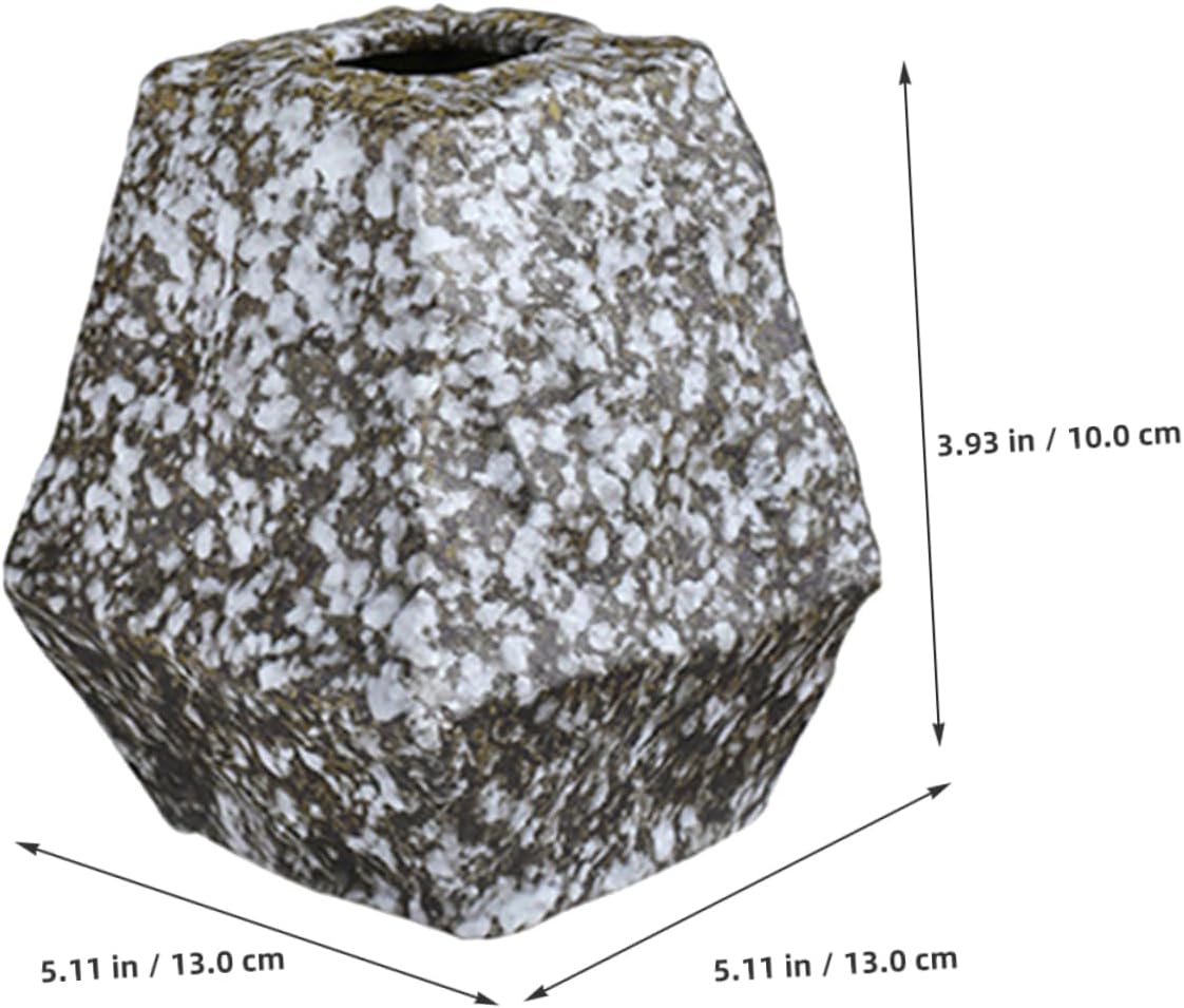PRETYZOOM Modern Ceramic Vase Abstract Rock Design