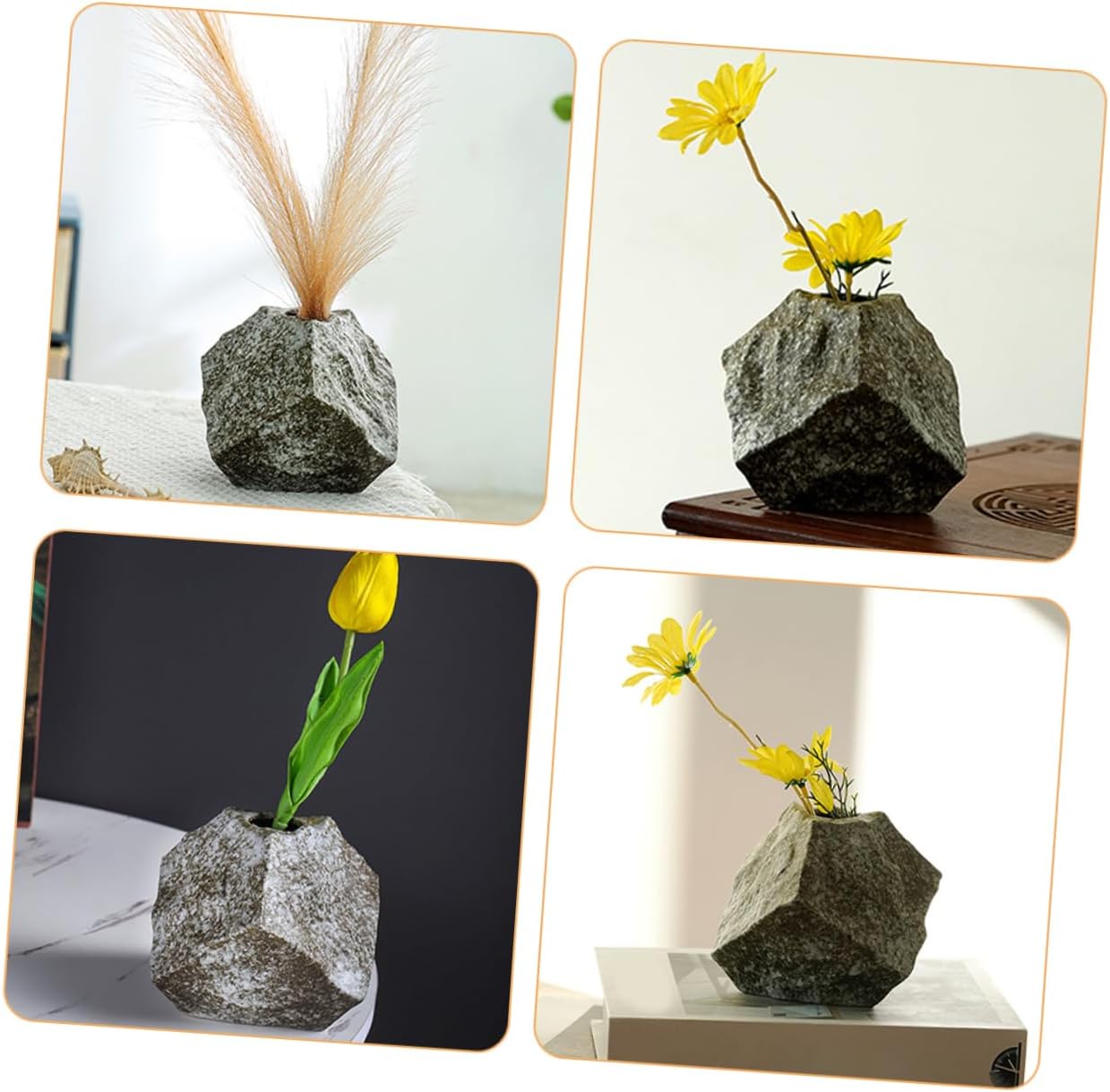 Modern Ceramic Flower Vase with Irregular Design