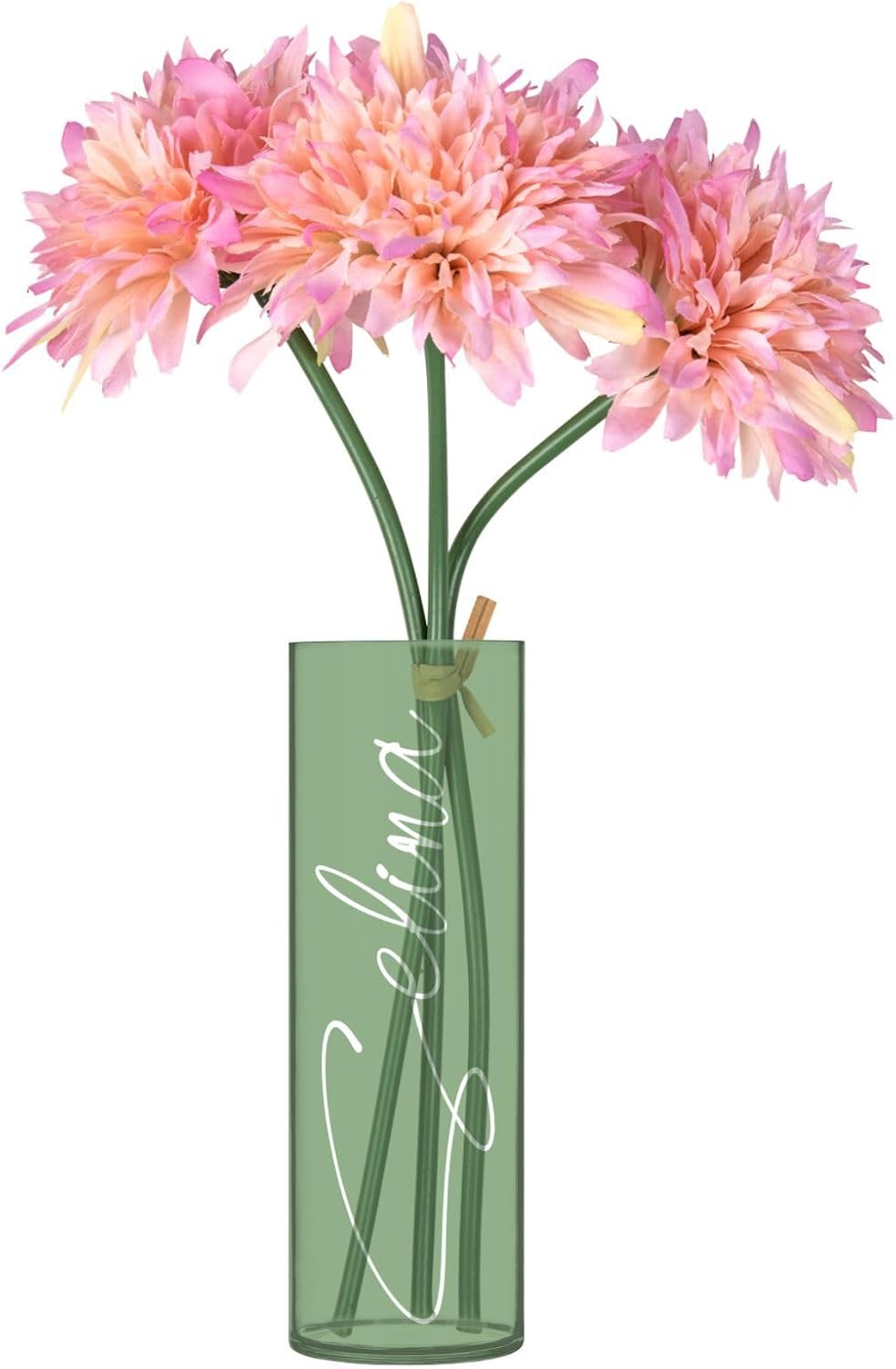 Custom Sage Green Vase for Centerpieces and Decor