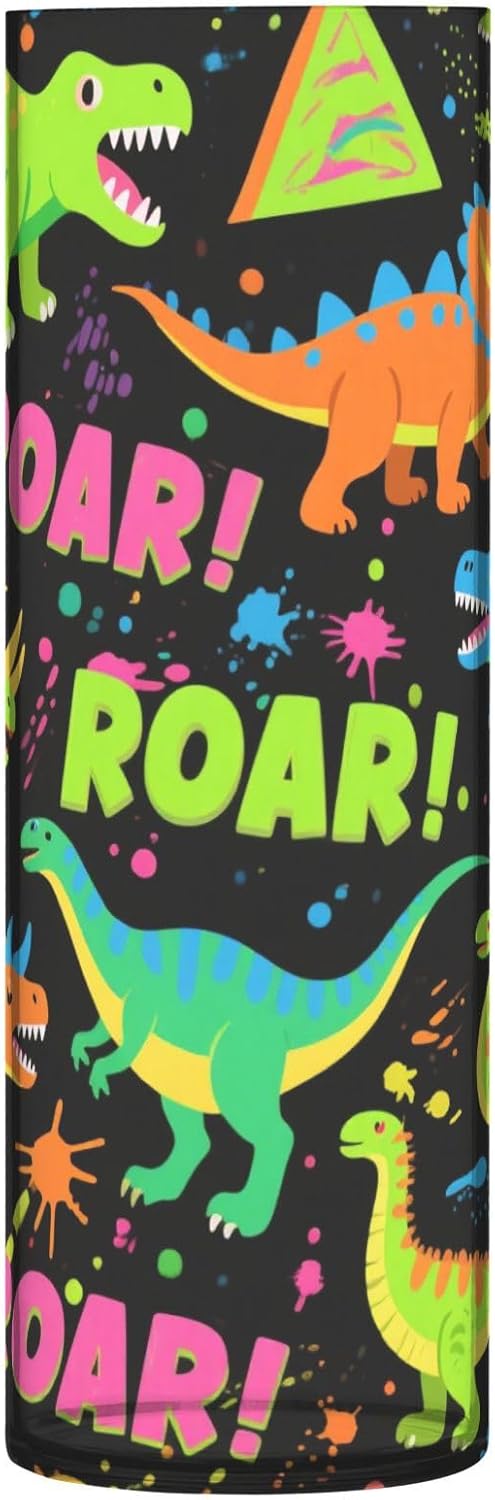 Roaring Dino Flower Vase with Fluorescent Design
