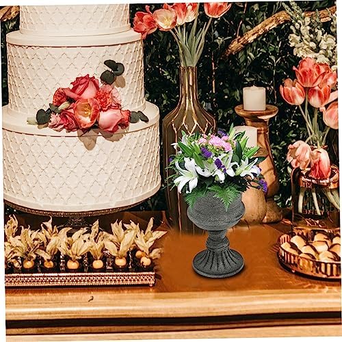 VICASKY Vintage Metal Flower Vase for Wedding Home Office Garden Decor