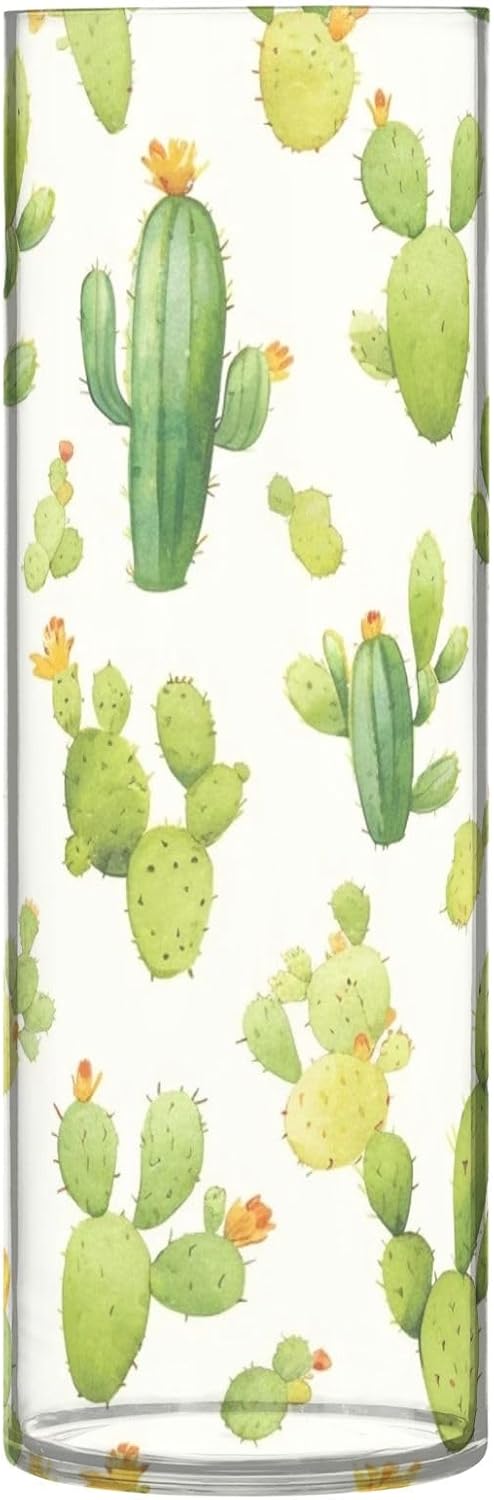 Cactus Green Plastic Hurricane Candle Holder 118 x 39 Inch