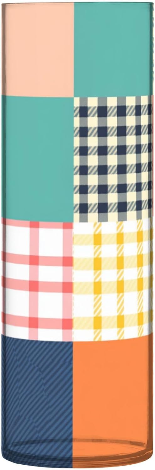 Colored Checkerboard Plastic Vase for Centerpieces 118 x 39 Inch