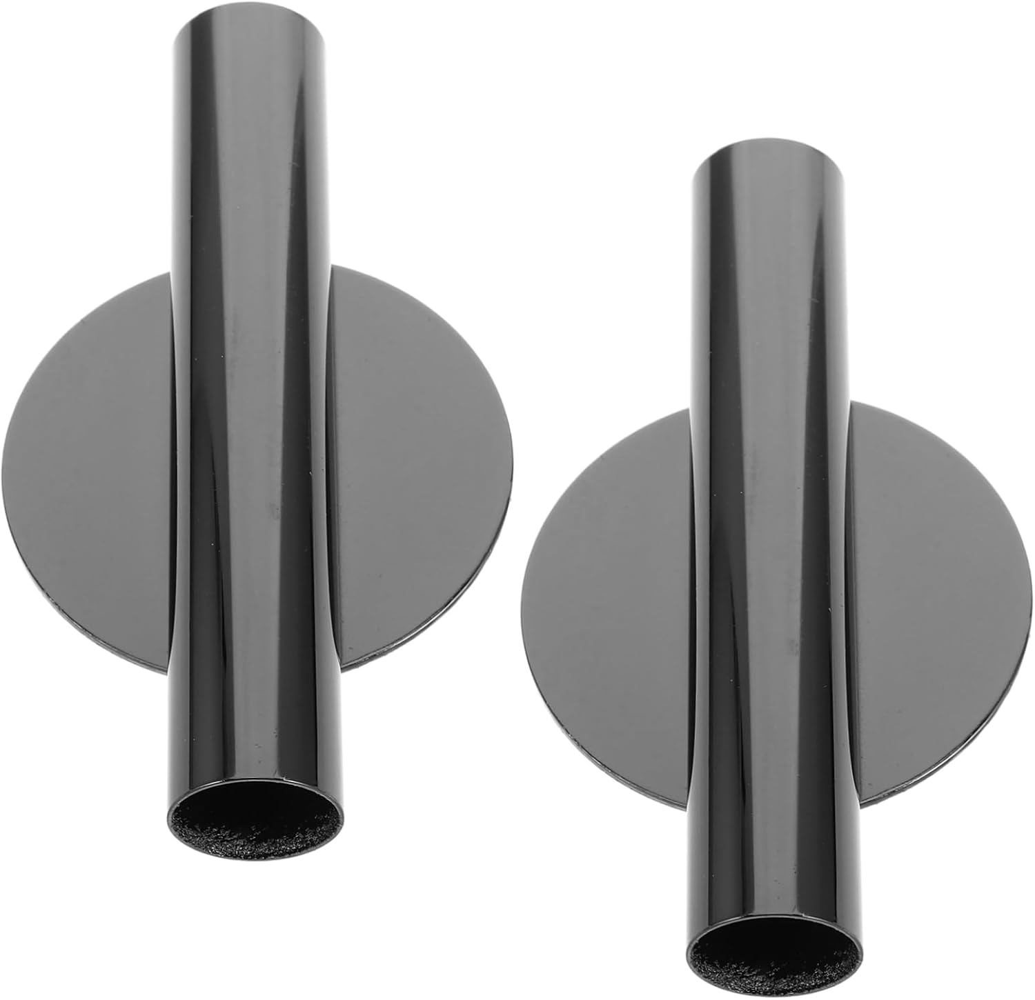 2pcs Modern Wall-Mounted Metal Flower Vases with Tube Design for Home Decor