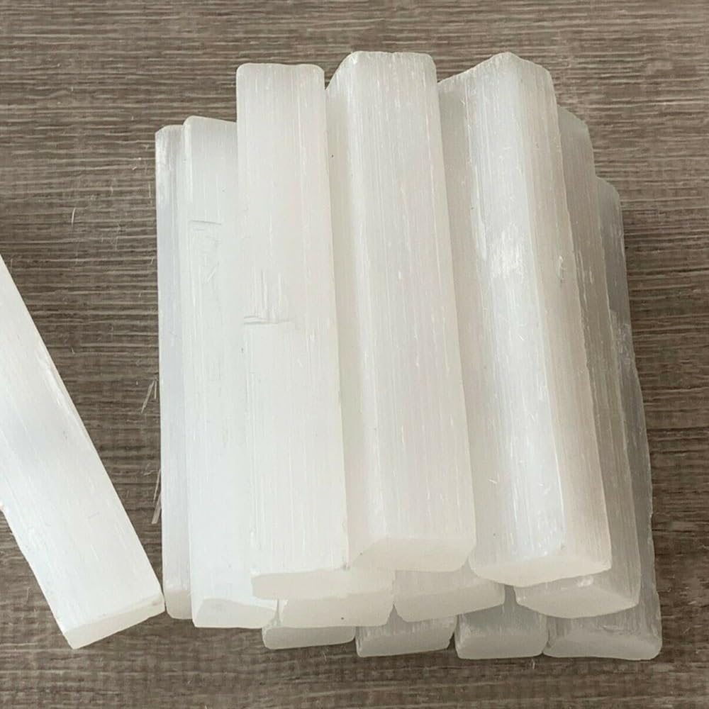 KatLin Natural Selenite Strip Transparent Gypsum Stick for Protection and Energy