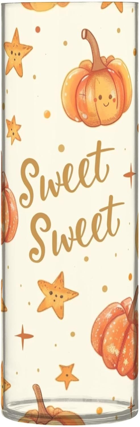 Sweet Pumpkin Plastic Hurricane Candle Holder 118 x 39 Inch