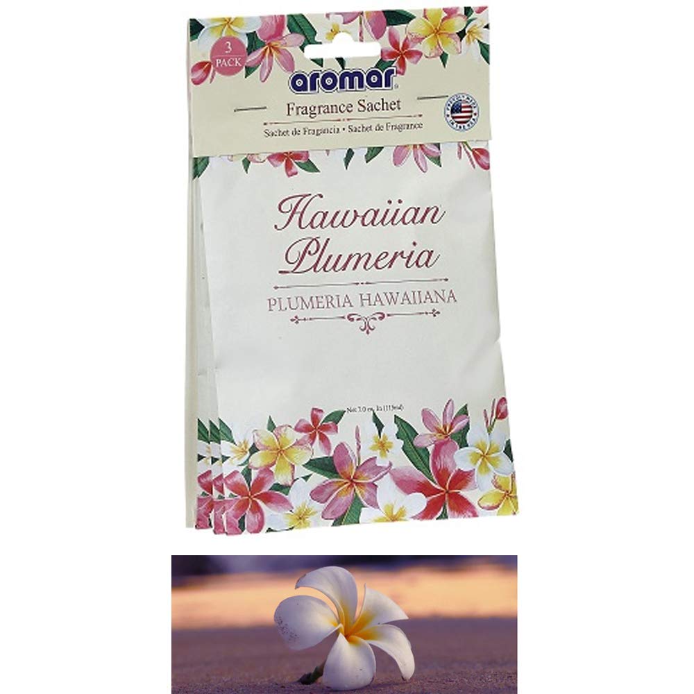 Plumeria Scented Sachet for Home Closet and Car Air Freshener