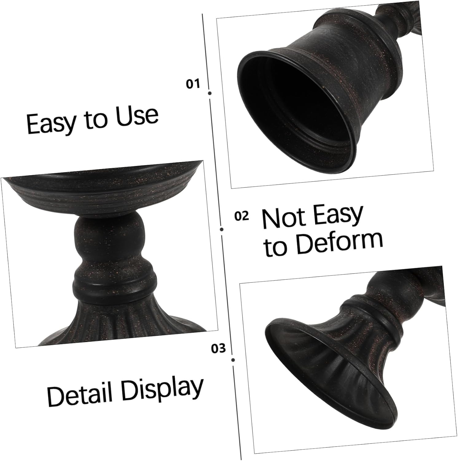 Cabilock 1Pc Metal Flower Vase for Floral Arrangements Decor