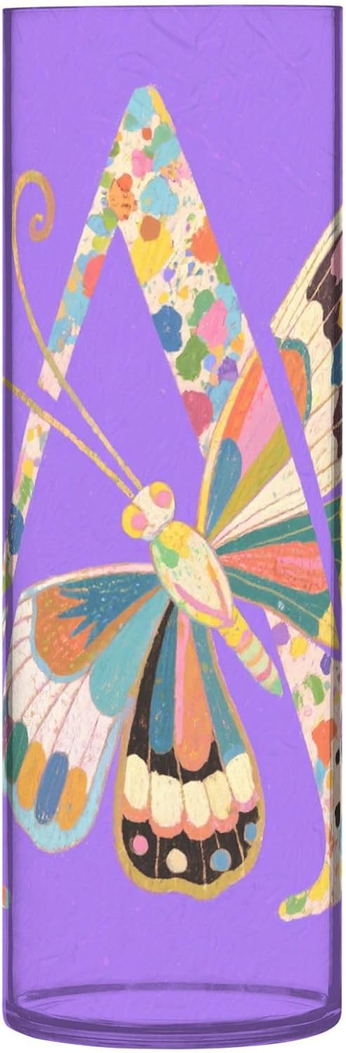 Butterfly Letter A Plastic Hurricane Candle Holder 118 x 39 Inch Modern Decor