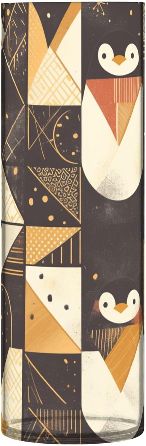 Penguin Rose Gold Plastic Hurricane Candle Holder for Home Decor