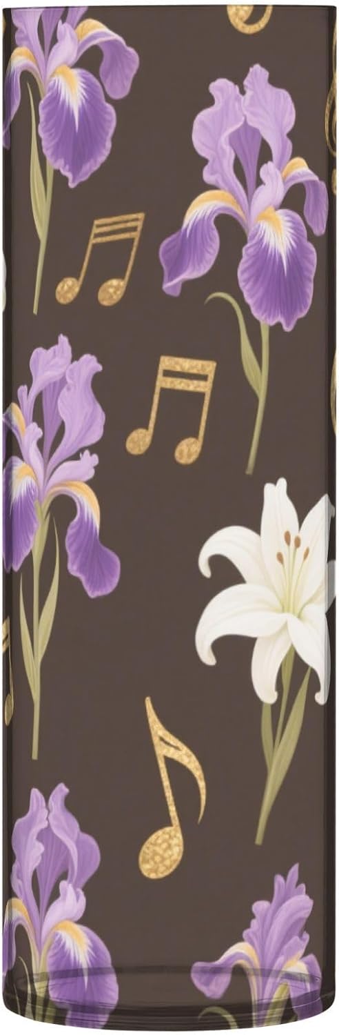 Flowers Music Pattern Plastic Flower Vase for Home Decor