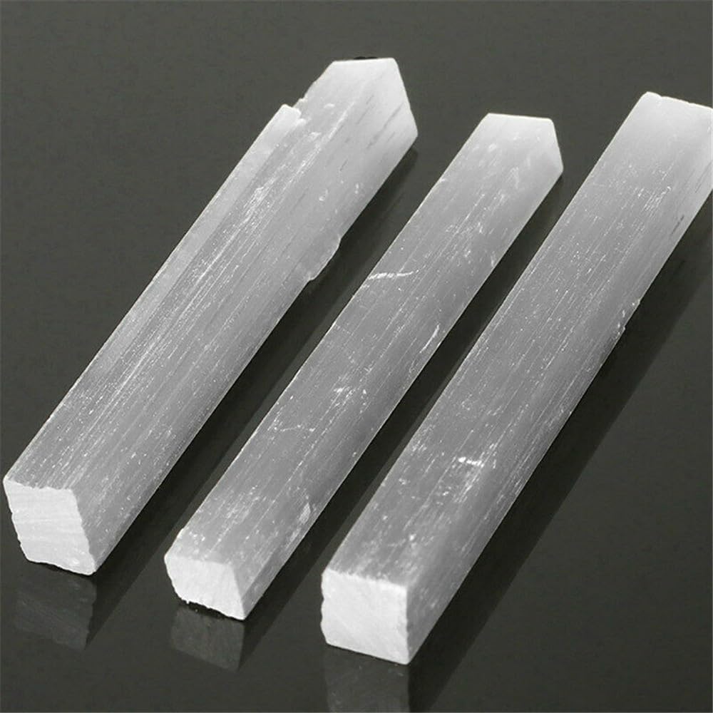 KatLin Natural Selenite Strip Transparent Gypsum Stick for Protection and Energy