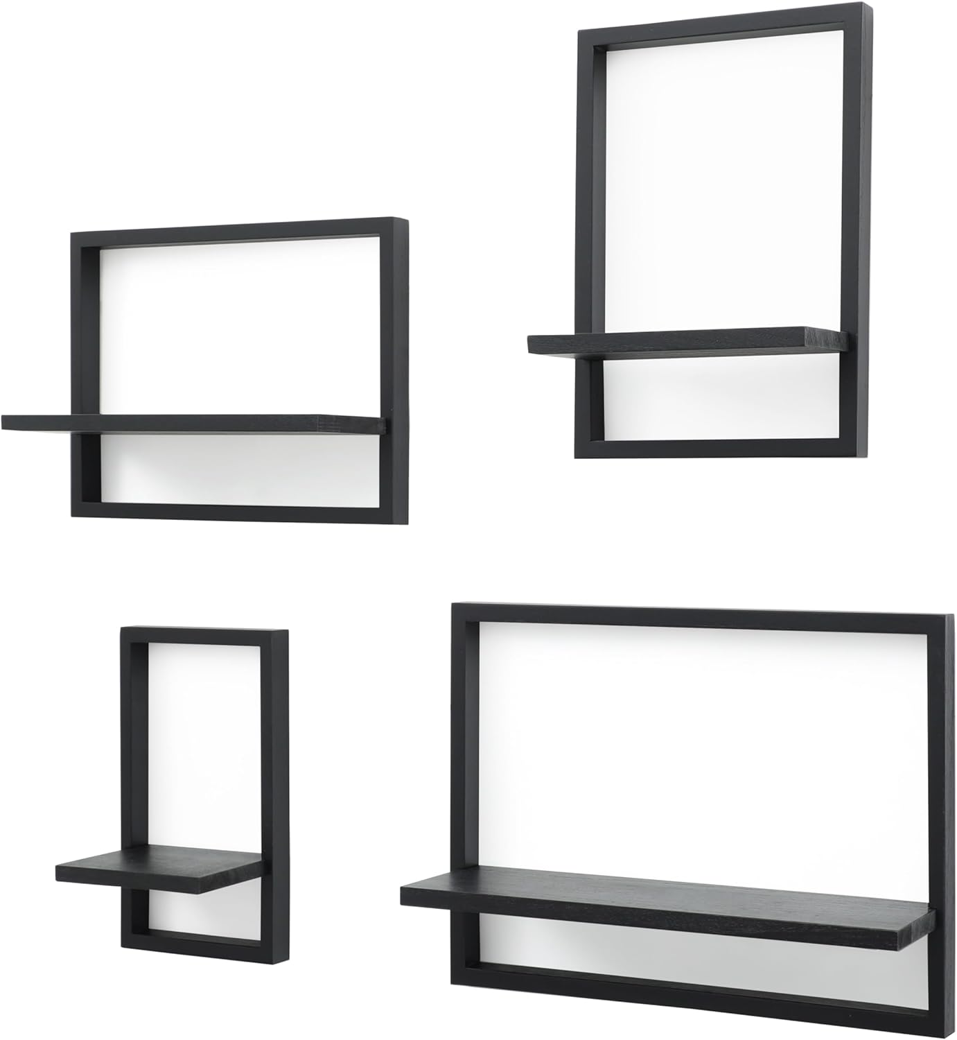 PHOENANCEE Square Floating Shelves Set of 4