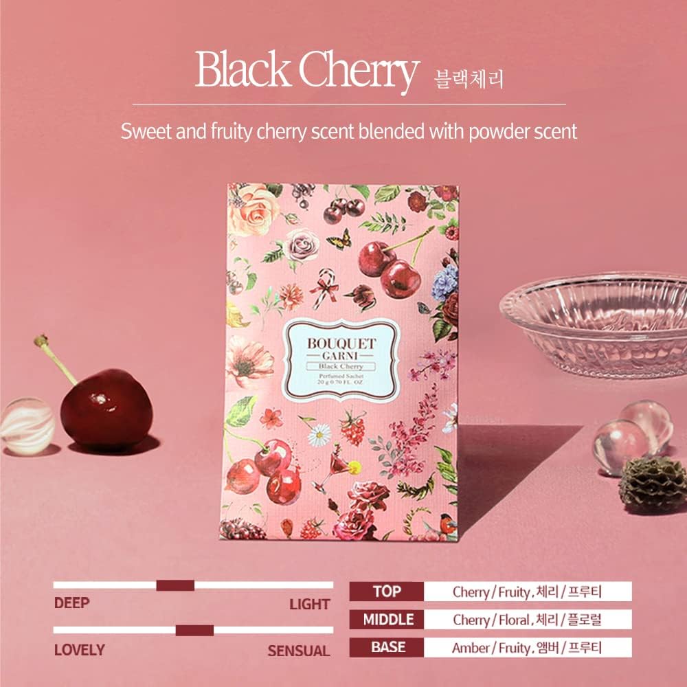 Black Cherry Sachet 20g 2 Count - Fresh Room Closet Deodorizer