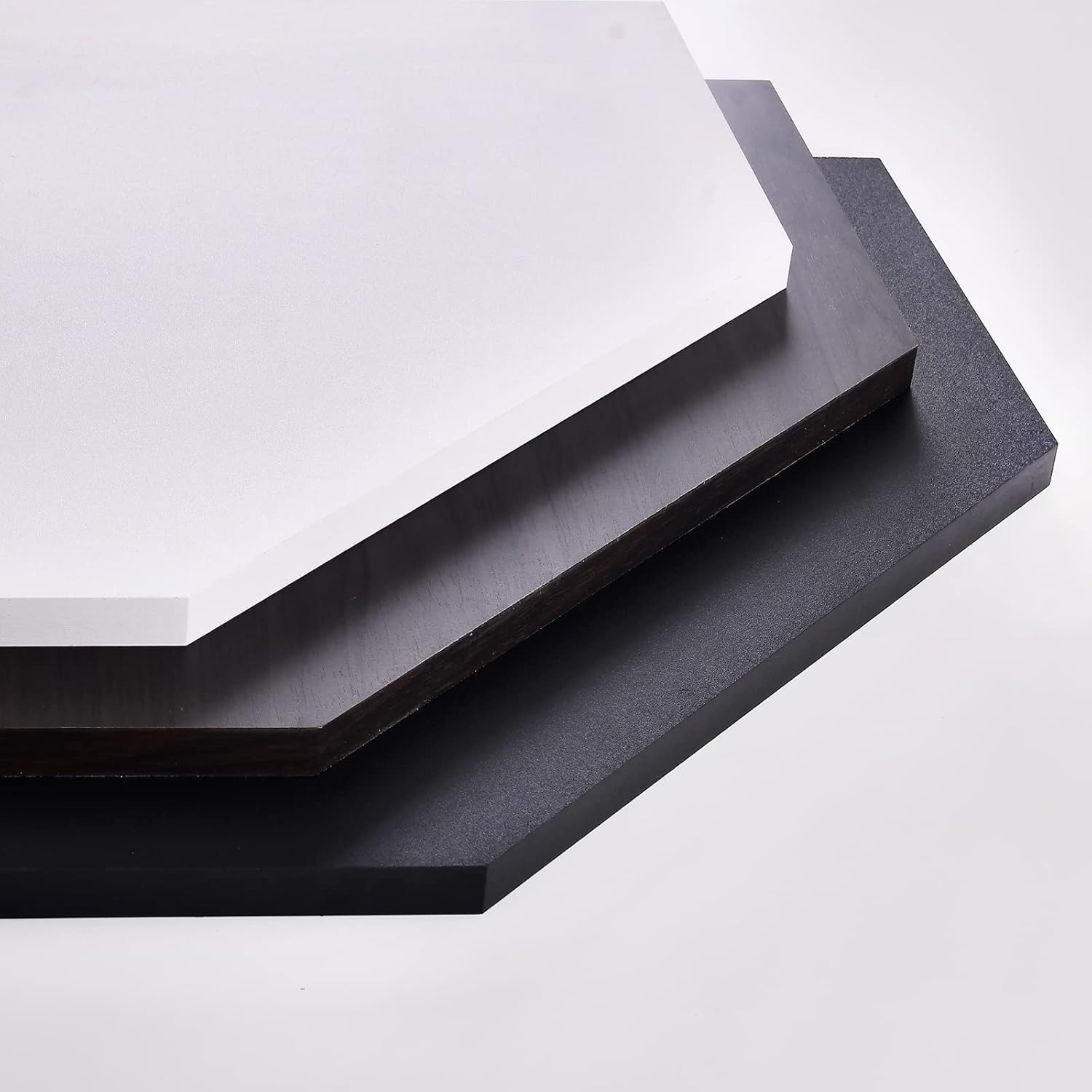 20-Inch Corner Floating Shelf with Wire Cable Hole