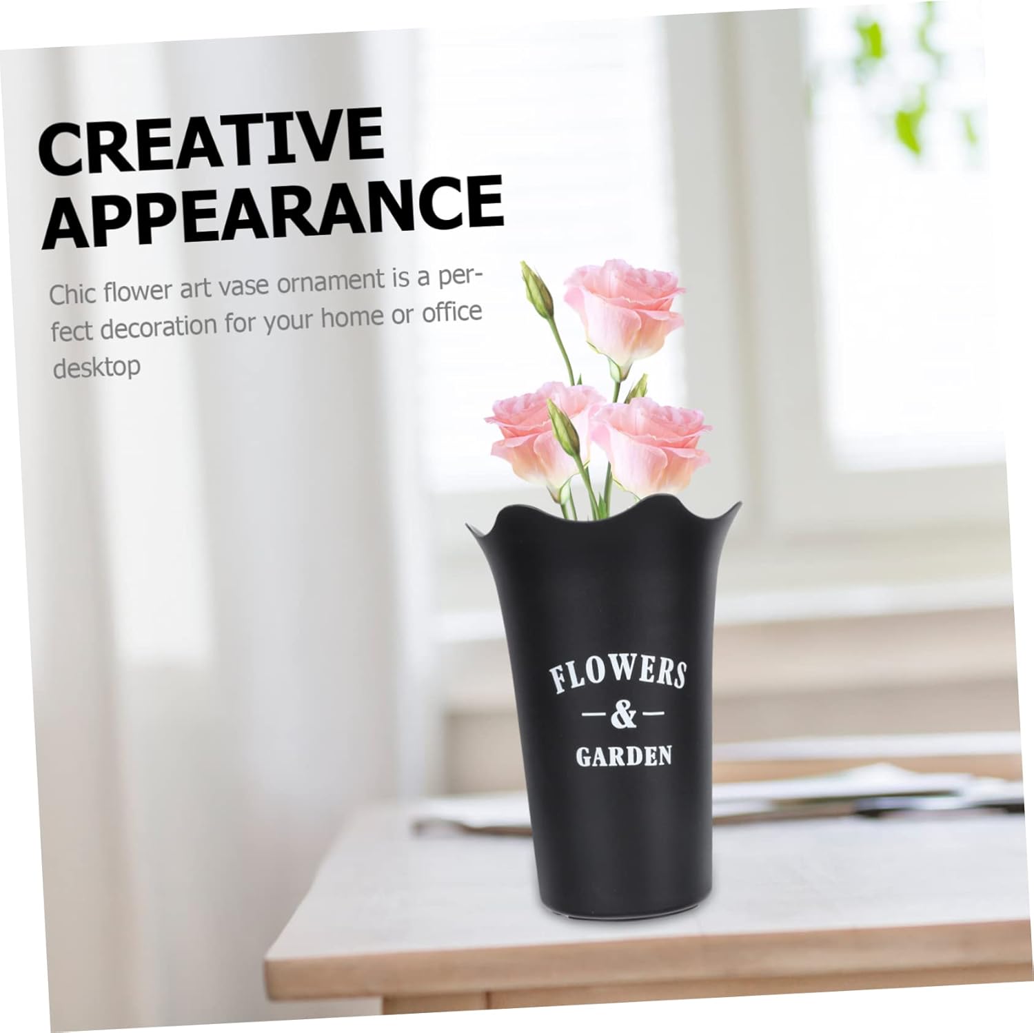 Toyvian Acrylic Flower Arranging Bucket Vase