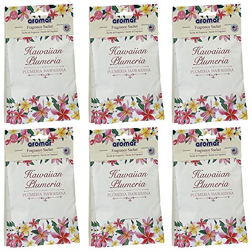 Plumeria Scented Sachet for Home Closet and Car Air Freshener