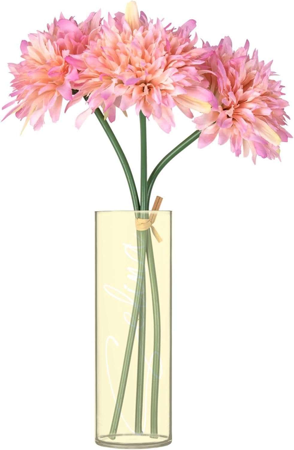 Custom Light Yellow Vase for Centerpieces and Home Decor